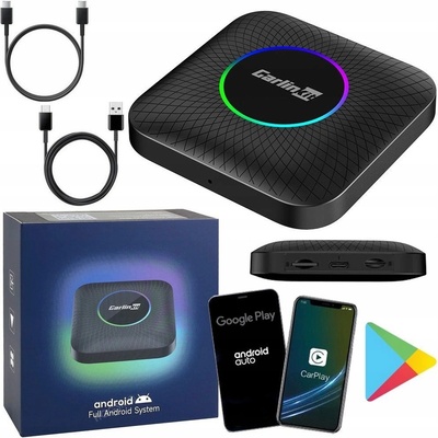 Carlinkit CarPlay Ai Box LED s Android 13 8+128GB pro originální autorádia s CarPlay (CPC200-TBOX-PLUS-LED) – Sleviste.cz