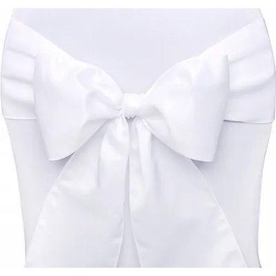 PartyDeco Панделка за стол - бяла 0, 15 x 2, 75 м