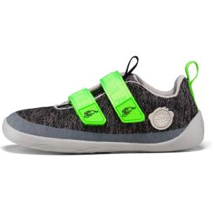 Affenzahn Детски обувки barefoot Affenzahn Kid's Barefoot Shoes Knit Happy Barefoot shoes - Panther / Grey - размер 24 (EU) (702-2636-1214)