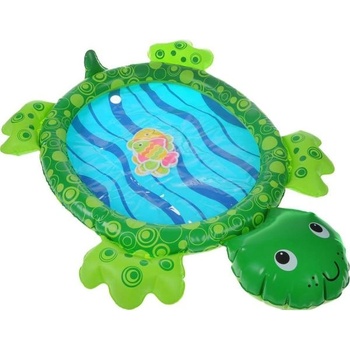 Teddies Забавна водна подложка костенурка надуваема 84x61см с аксесоари 5бр в кутия