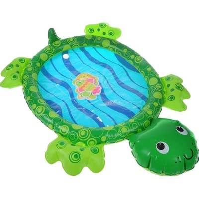 Teddies Забавна водна подложка костенурка надуваема 84x61см с аксесоари 5бр в кутия