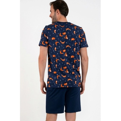 Italian Fashion Witalis pánské pyžamo krátké tm.modré