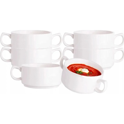 Altom Design Regular Bulionovka Porcelánové bulionovky s oušky 280 ml 6 ks