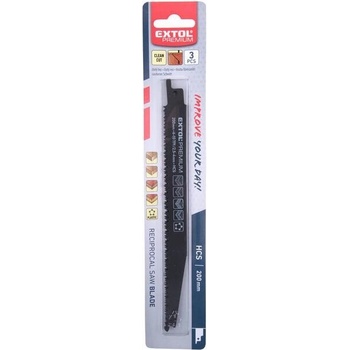 EXTOL PREMIUM plátky do pily ocasky 3ks 200x19x1,25mm HCS