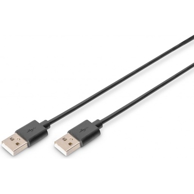 Assmann AK-300100-030-S USB A M (plug)/USB A M (plug), 3m, černý