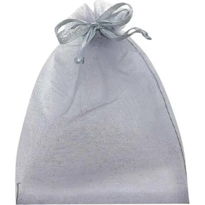 Anděl Pytlík organza šedý 9 x 12 cm