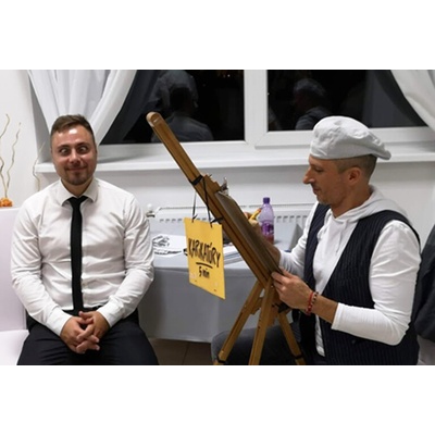 VIKTORIO Karikaturista na svadbu, oslavu, ples, firemný event 4 hodiny
