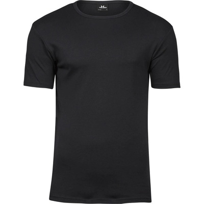 TeeJays tričko Interlock TJ 520 krátký rukáv pánské černá