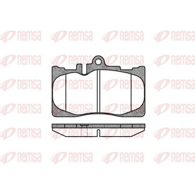 Sada brzdových platničiek kotúčovej brzdy (na jednu nápravu) REMSA 0890.00 0890.00