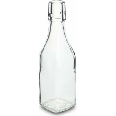 Skleněná lahev 250 ml hranatá s pákovým uzávěrem – Sleviste.cz