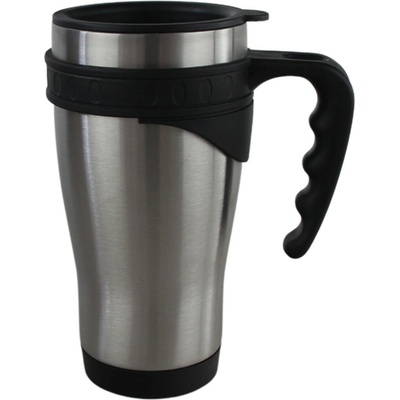 Pro Tech shop termohrnek s dvojitou stěnou a rukojetí 400 ml černý – Hledejceny.cz