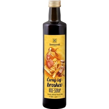 Sonnentor Černý čaj broskev sirup bio 0,5 l