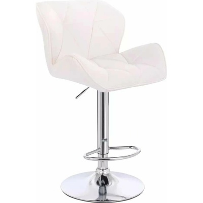 LuxuryForm Design Milano Velur na striebornom tanieri biela