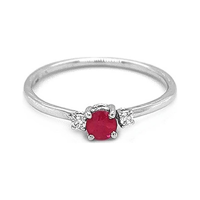 Beny Jewellery zlatý s Rubínem a diamanty 2010657