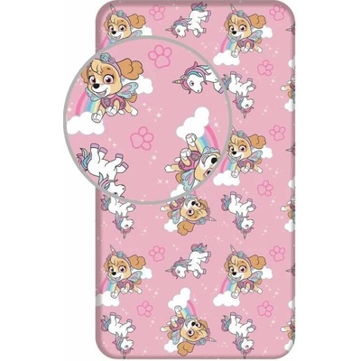 Jerry Fabrics Prostěradlo Paw Patrol PP354 Bavlna 90x200
