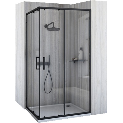 Rea Душ кабина Rea City 80x100 Black (KPL-K6449)