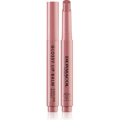 Dermacol Beauty Stick Glossy Lip Balm гланц-грижа за устни с охлаждащ ефект аромати 01 Vanilla 2.2 гр