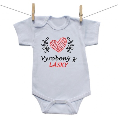 Body s krátkym rukávom Vyrobený z lásky