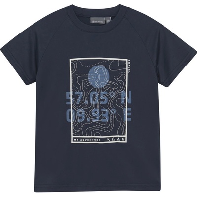 COLOR KIDS-Boys T-shirt W. Prin 7850-Total Eclipse Černá