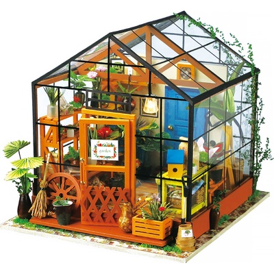 ROBOTIME Rolife DIY House: Katčin květinový skleník s LED osvětlením
