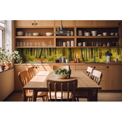 DIMEX ART Фототапет за кухня - есенна гора 420 x 60 см