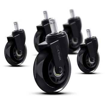 Image 1 of Trust gxt 702 геймърски стол колелца черно гел 75 мм 5 бр (25804)