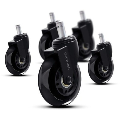 Trust gxt 702 геймърски стол колелца черно гел 75 мм 5 бр (25804)