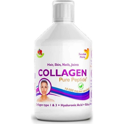 Swedish Nutra Collagen Hydrolizovaný hovädzí kolagén 10000 mg 2 x 500 ml sada