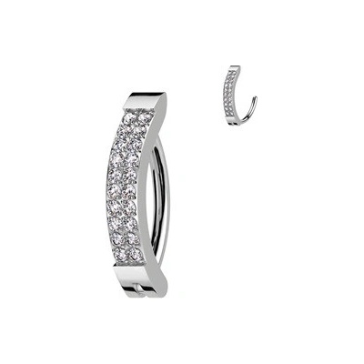 Šperky4U piercing do pupíku titan TIT1327-C