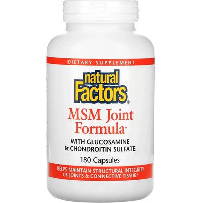 Natural Factors MSM Joint Formula, 180 капсули, Natural Factors