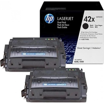 HP КОМПЛЕКТ 2 КАСЕТИ ЗА HP LASER JET SMART PRINT 4250/4350 - /42X/ - TWIN PACK - Black - P№ Q5942XD (101HPQ5942XD)