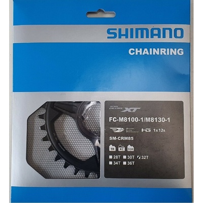 SHIMANO převodník - DEORE XT 36 1x12 - černá – Zboží Dáma