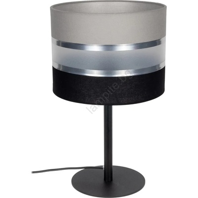 BELIS Настолна лампа CORAL 1xE27/60W/230V черна/сива (BE0689)