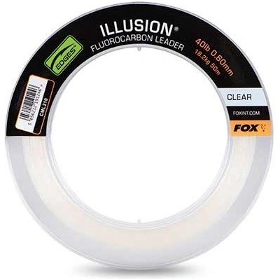 Fox Fluorocarbon Edges Illusion Leader Naturals Clear 50 m 0,60 mm 18,2 kg