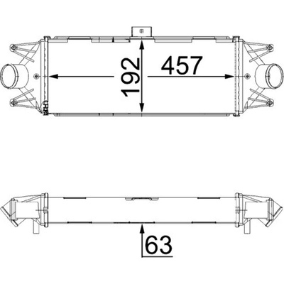 Chladič plniaceho vzduchu MAHLE ORIGINAL CI 438 000S (CI438000S)