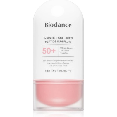 Biodance Invisible Collagen Peptide Sun Fluid лосион за слънце с колаген SPF 50+ 50ml