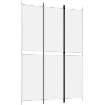 VidaXL Paraván 3-panelový bílý 150 x 220 cm