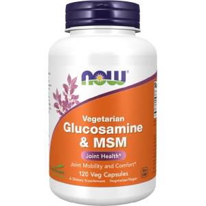 NOW NOW Glucosamine & MSM Vegetarian, 120 Veg Capsules