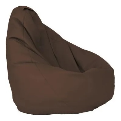 Pufrelax Калъф за пуф круша, 160л. , Nirvana Light - Chocolate, (Не съдържа пълнеж), PU кожа