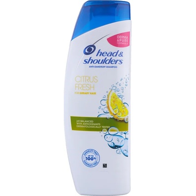 Head & Shoulders шампоан за коса, Против пърхот, Citrus fresh, 360мл