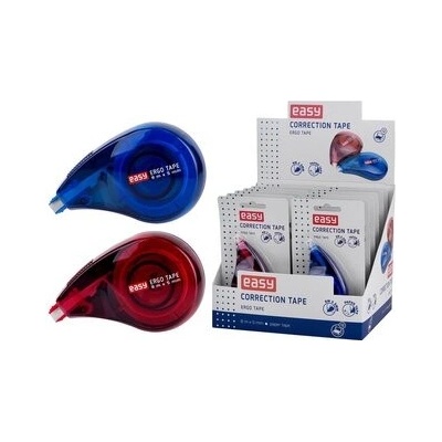 Easy ERGO TAPE korekční strojek 5 mm x 8 m, červený a modrý – Zboží Živě