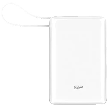 Silicon Power Power Bank, CP10, 10000mAh, BSMI, PSE, INT. , White (SP10KMAPBKCP101W)