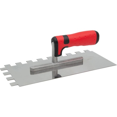 Nerezové hladidlo so zubami 15 × 15 mm, 280 × 130 mm