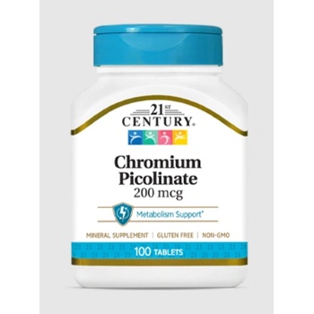 21st Century Хром - Chromium Picolinate 200 mcg | 100 tabs (9111)