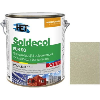 HET Soldecol PUR Kovářská Barva 2,1L SKB/HK 0913 šedá hliník