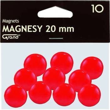 GRAND Магнит за маса GRAND 20 mm червен 10 броя 130-1688 (130-1688)