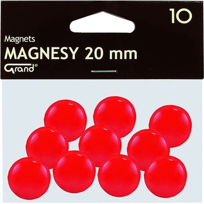 GRAND Магнит за маса GRAND 20 mm червен 10 броя 130-1688 (130-1688)