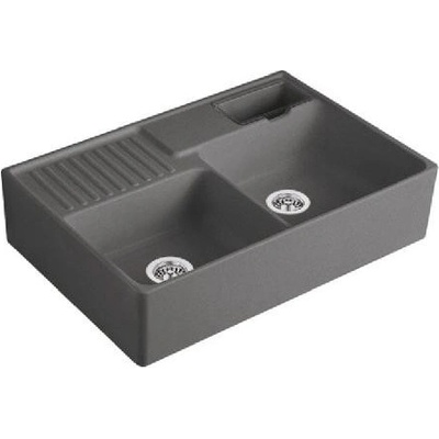 Villeroy & Boch Keramický dřez 900x630 mm, CeramicPlus, grafit