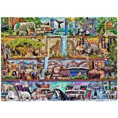 Дървен пъзел Wooden City, 1010 части - Животинско царство (NB 1010-0141-XL)