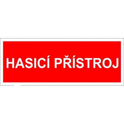 Walteco Hasicí přístroj FTL, 150x50mm, plastová tabulka , 20129